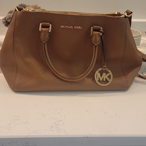 Michael Kors Handbags - Michael Kors Tan Satchel Bag